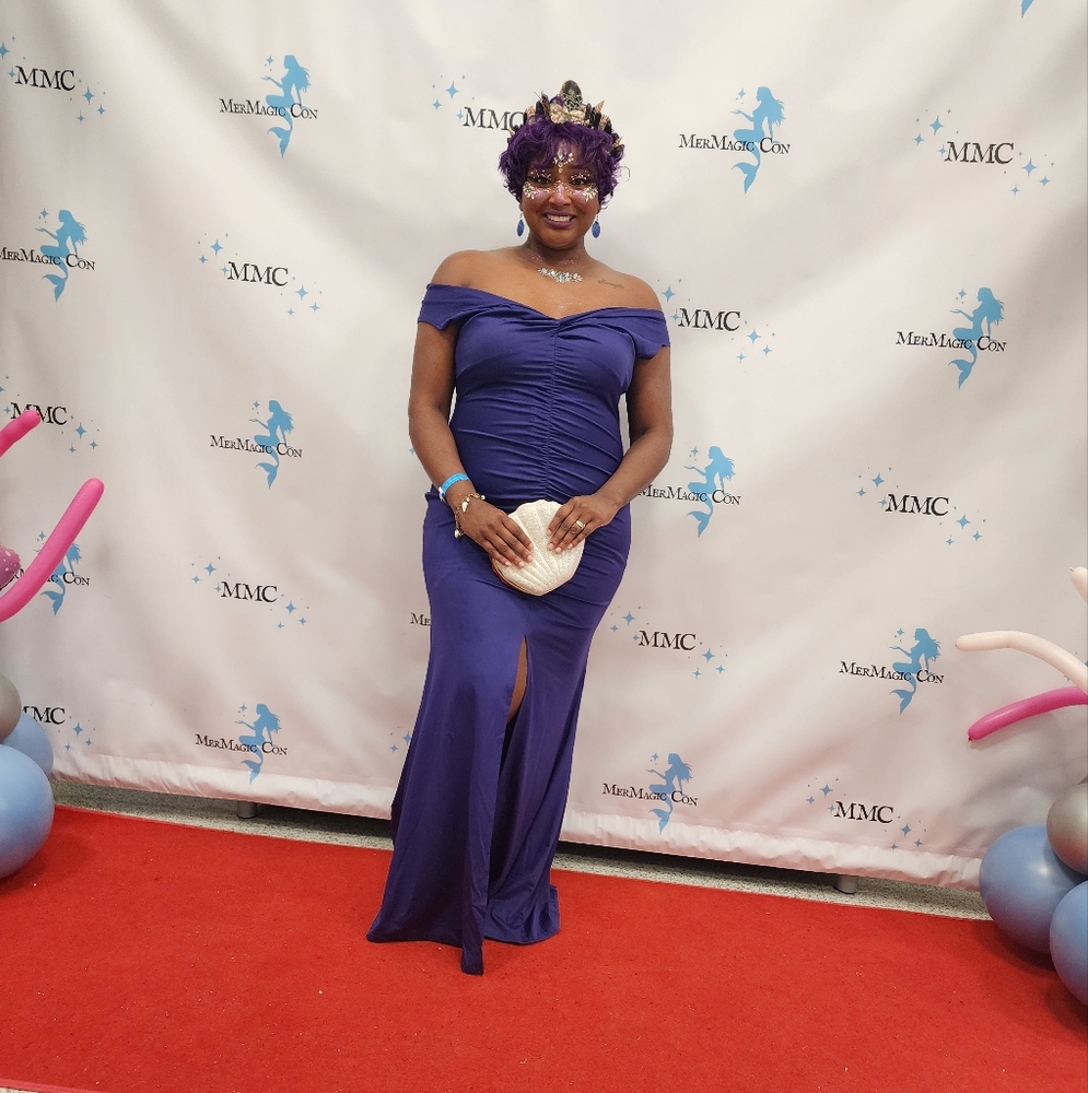 Elegant Purple Evening Gown